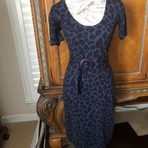 Betsey Johnson Animal Print Sweater Dress